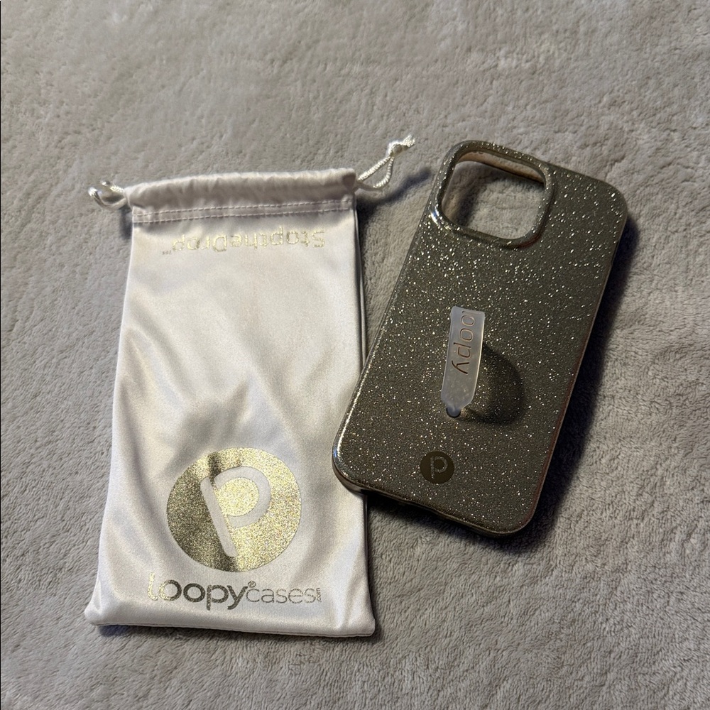 Loopy Case Sparkling Silver Phone Cover